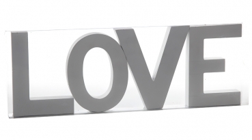 Deko Buchstaben LOVE - weiß
