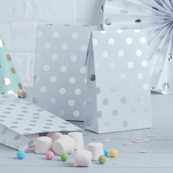 Candy Bags Punkte Pick & Mix - silber/weiß