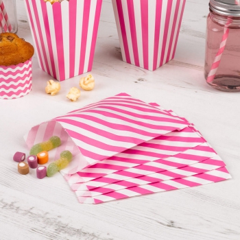 Carnival - Sweetie Bags - Stripes Pink