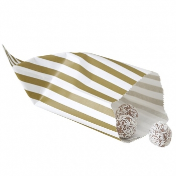 Candy Bags 25er - gold/ivory