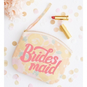 Clutch - Bridesmaid - floral rosa