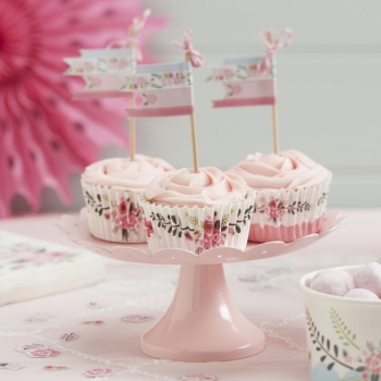 Cupcake Förmchen 50er Set Fancy Flowers