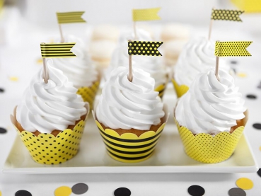cupcake-topper-flaggen-schwarz-gelb-2