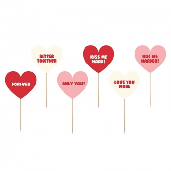 Cupcake Sticks Herzen Sweet Love