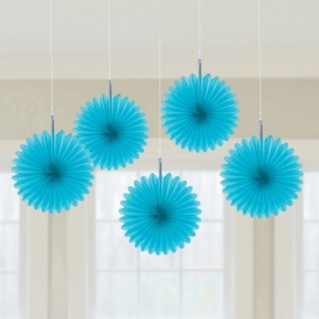 Dekofächer 5er Set - blau