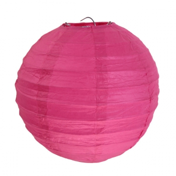 Lampions 2er Set 20cm - fuchsia