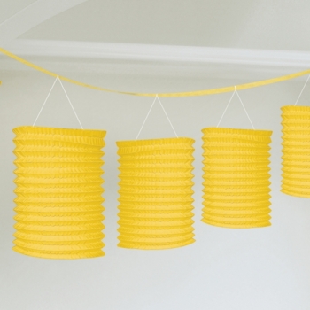 Yellow Paper Lantern Garland