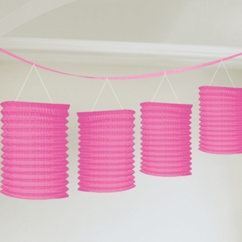 Girlande Dekolaternen - pink
