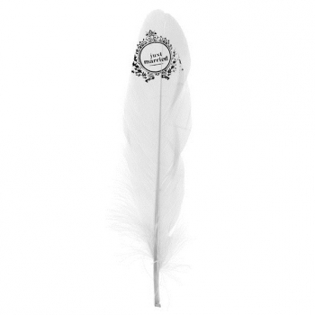 Just married Feather white