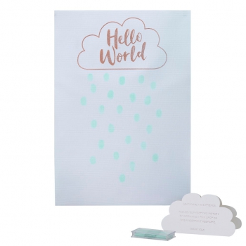 Fingerabdruck Gästebuch Hello World