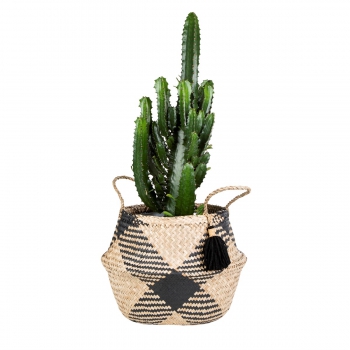 flechtkorb-seegrass-tribal-beige-schwarz-1