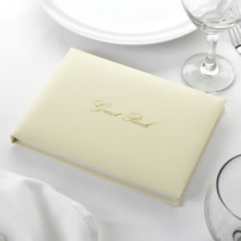 Gästebuch Eleganz - gold/ivory