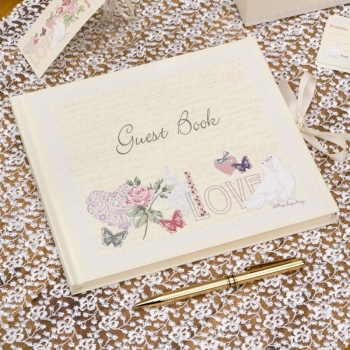 Gästebuch With Love - ivory