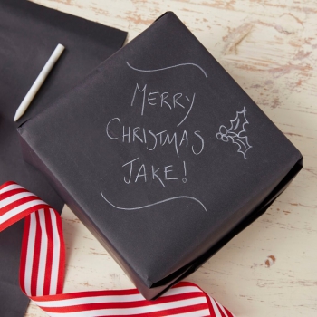 Festive Chalkboard Wrapping Paper - Vintage Noel