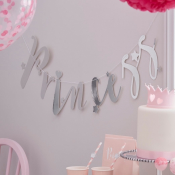 Girlande Princess - silber