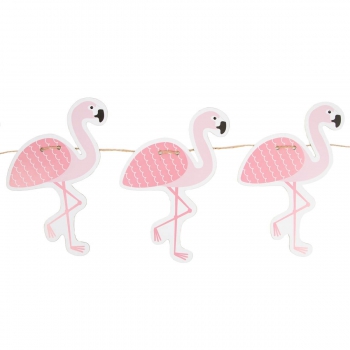 Girlande Tropical Flamingo - rosa