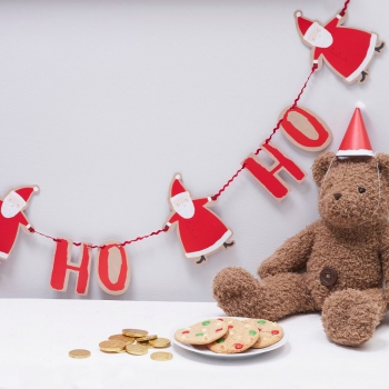 Girlande Weihnachtsmann Ho Ho Ho