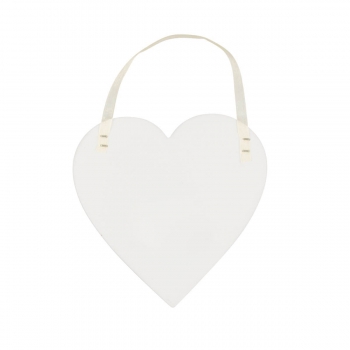 Hochzeitsschild Herz Happily Ever After - gold/weiß