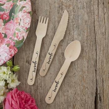 Holzbesteck Set Boho