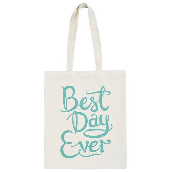 Jutebeutel - Best Day Ever - mint