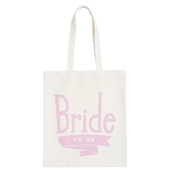 Jutebeutel - Bride To Be - rosa