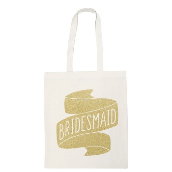 Jutebeutel - Bridesmaid - gold