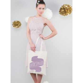Jutebeutel - Bridesmaid - lila