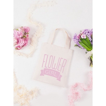 Tote - Flower Girl - rose