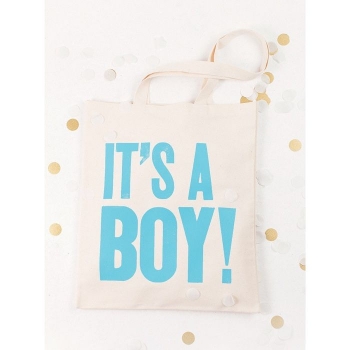 Jutebeutel - It's A Boy - blau