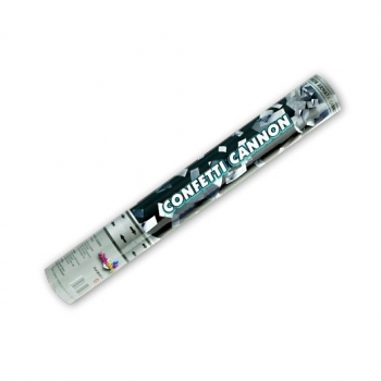 Konfettikanone 40cm - silber metallic