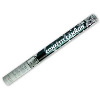 Konfettikanone 60cm - silber metallic
