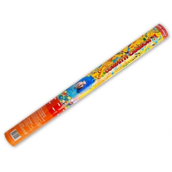 Konfettikanone Luftschlangen 60cm - metallic bunt