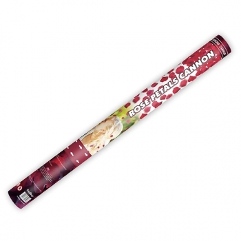 Konfettikanone Rosen 60cm - weinrot