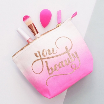 Kulturtasche You Beauty - pink ombre