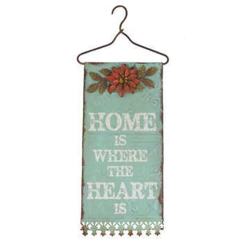Metallschild Home Is Where The Heart Is