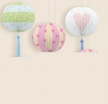 Mini Lampions 6er - bunt