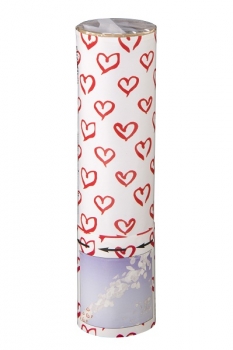Konfettikanone Rosen 20cm - weiß