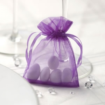 Organza Säckchen - lila 10 Stück