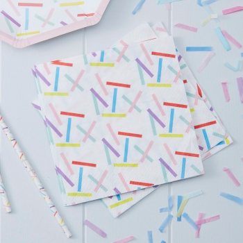 Papierservietten Pick And Mix Sprinkles - bunt