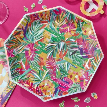 Party Teller Hot Summer - Tropical/Irisierend