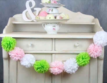 PomPom Garland Cherry Blossom