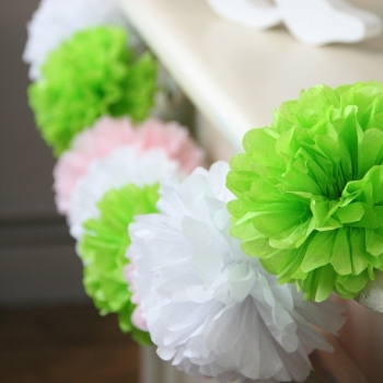 PomPom Garland Cherry Blossom