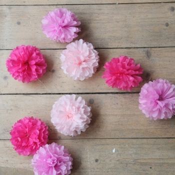 PomPom Girlande - little Princess
