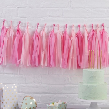 Quastengirlande Pick And Mix - rosa