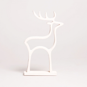 Rentier Weihnachtsdeko - weiß