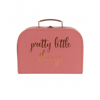 Schmuckkästchen Koffer Pretty Little Things - gold/rosa