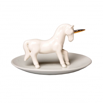 Schmuckteller - Weißes Einhorn