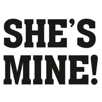 Shoe stickers "SHE'S MINE!"
