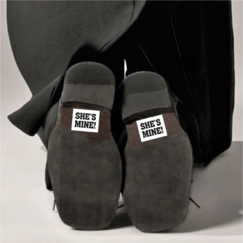 Shoe stickers "SHE'S MINE!"