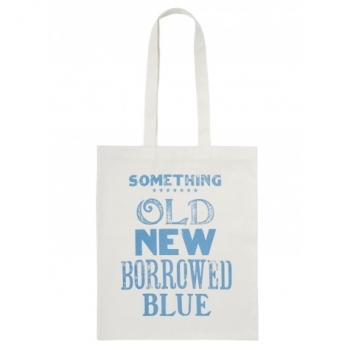 Jutebeutel Something Old - blau